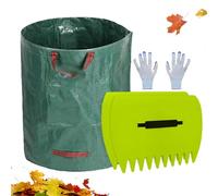 Large Hand Held Rakes,Ergonomic Large Grip Grabbers for Garden - Debris And Yard Waste Removal with Trash Bag for, Grass, Clippings