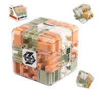 Large Labyrinth 3 dimensions Puzzle Maze Cube - Engaging Brain Teaser Cubes, Handheld Fidget Game, Magic 3D Maze Ball Cube, Spatial Logic Puzzle for All ages. (A)