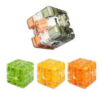 Large Labyrinth 3D Puzzle Maze Cube,3D Puzzle Ball Labyrinth Cube-Engaging Brain Teaser Toy,Ball Maze Cubes Puzzles Game,Full of Fun Challenges Improve Spatial Cognition for Kids (Random*2)