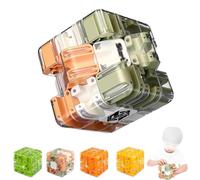 Large Labyrinth 3D Puzzle Maze Cube,3D Puzzle Ball Labyrinth Cube-Engaging Brain Teaser Toy,Ball Maze Cubes Puzzles Game,Full of Fun Challenges Improve Spatial Cognition for Kids (Three color)