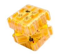 Large Labyrinth 3D Puzzle Maze Cube - Engaging Brain Teaser Toy, Cube Maze (Yellow)