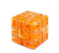 Large Labyrinth 3D Puzzle Maze Cube Engaging Brain Teaser Toy for Adults and Kids Challenging Logic Puzzle Ball Stress Relief Fidget Cube IQ Training and Cultivate Logical Thinking (1PCS-B)