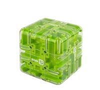 Large Labyrinth 3D Puzzle Maze Cube Engaging Brain Teaser Toy for Adults and Kids Challenging Logic Puzzle Ball Stress Relief Fidget Cube IQ Training and Cultivate Logical Thinking (1PCS-D)