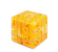 Large Labyrinth 3D Puzzle Maze Cube Engaging Brain Teaser Toy for Adults and Kids Challenging Logic Puzzle Ball Stress Relief Fidget Cube IQ Training and Cultivate Logical Thinking (1PCS-C)