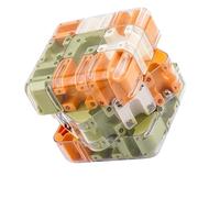 Large Labyrinth 3D Puzzle Maze Cube - Engaging Brain Teaser Toy, MagicCube 3D Maze Ball, Roller Ball Maze Cubes, Puzzle Marble MazeCube, 3x3 Brain Training Spatial Logic High - Difficulty Puzzles (A)