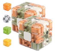 Large Labyrinth 3D Puzzles Maze Cube - Engaging Brain Teaser Toy, Maze Cube, Puzzle Ball, Resistant to Falling, Improve Concentration, Spatial Logic Puzzle for Kids and Adults (Mixed)