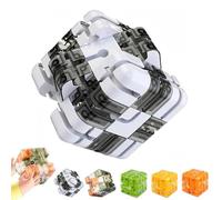 Large Labyrinth Puzzle Maze Cube - Engaging Brain Teaser Toy, with Smart Puzzle Maze Roller Ball, Improve Spatial Recognition and Cultivate Logical Thinking, for Adults Teens (Style A)