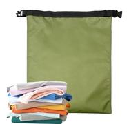 Large Laundry Bag, Space-Saving Travel Pouch, 12x16 Inches Sack with Mesh Panel, Waterproof Clothing Carrier, Versatile Organizer with Zipper Style, Suitcase Supply for College Gym