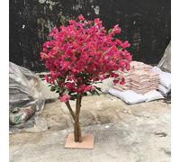 Large Mobile Artificial Cherry Blossom Tree, Bougainvillea UV-Protected Fake Plant for Home, Wedding, Spring Easter Decoration(5mx4m)