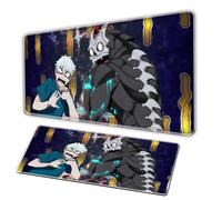 Large monster anime mouse pad, XXL mouse board/anti slip pearl base, sewn edges, large office desk pad, gaming anime rectangular mouse pad, suitable for computer enthusiasts (A, 35.5x19.6 in)