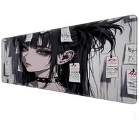 Large mousepad | Waterproof XXL mouse pad | Non slip rubber base | Girl anime game mouse pad suitable for PC and laptop gaming keyboard pad (C, 80×30c'm)