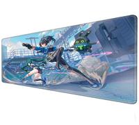 Large mousepad | Waterproof XXL mouse pad | Non slip rubber base | Girl anime game mouse pad suitable for PC and laptop gaming keyboard pad (H, 80×30c'm)