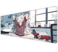 Large mousepad | Waterproof XXL mouse pad | Non slip rubber base | Girl anime game mouse pad suitable for PC and laptop gaming keyboard pad (B, 70×30c'm)