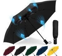 Large Ombrello Pieghevole Antivento Pioggia Da Viaggio Ombrello Automatico Ombre