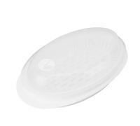 Large Oval PP Plate for Veg and Fish | Steams Veg and Fish Evenly, Multifunctional Oval Rack, Countertop Cooking