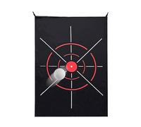Large Polyester Screen, Golf Hitting Net, 59.06x39.37 Inches Aid with Target Build, Durable Practice Mesh, Hitting Sheet with Hanging Design, Range Net for Backyard Indoor