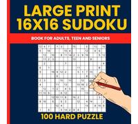 Large Print 16x16 Sudoku Puzzle Book for Adults (Vol. 3): 100 Hard Hexadoku Puzzles for Expert Solvers and Brain Workout