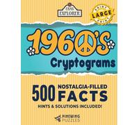 Large Print 1960s Cryptograms: 500 Nostalgia-Filled Facts