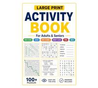 Large Print Activity Book for Adults & Seniors: 100+ Relaxing Puzzles - Word Search, Sudoku, Word Scramble, Number Search, Trivia & Mazes, with Large Easy-to-Read Print and Complete Answers