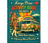 Large Print Activity Book for seniors: 1960s Retro Edition