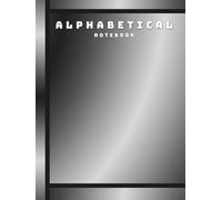 Large Print Alphabetical Notebook: Wide Ruled A-Z Organizer for Seniors & Students (Grey)