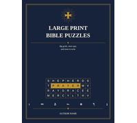 Large Print Bible Puzzles: 72 Big Grid Word Search, Crossword, Sudoku and Code Puzzles for Seniors