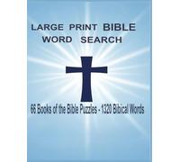Large Print Bible Word Search: 66 Books of Bible Puzzles - 1320 Bibical Words