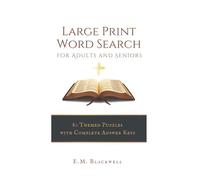 LARGE PRINT BIBLE WORD SEARCH FOR SENIORS: 80 BIBLE THEMED PUZZLES