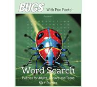 Large Print Bugs Word Search with Fun Facts: Insect Word Search Puzzles with Large Print and Fun Facts About Bugs, Butterflies, and More | 8.5x11 Fun Gift for Vacations, Holidays and Free Times