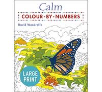 Large Print Calm Colour-by-Numbers