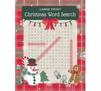 Large Print Christmas Word Search: Fun Holiday Activity Book, Winter Themed Word Puzzles With Solutions
