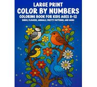 Large Print Color By Numbers Coloring Book for Kids Ages 8-12