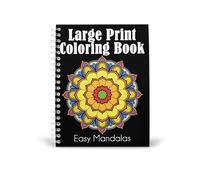 Large Print Coloring Book: Easy Mandalas