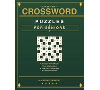 Large Print Crossword Puzzles for Seniors: 50 Themed Puzzles with Solutions - Easy and Medium Levels