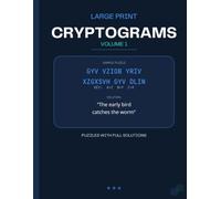 Large Print Cryptograms: Volume 1