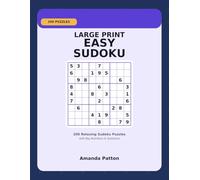 Large Print Easy Sudoku for Seniors: 200 Relaxing Sudoku Puzzles with Big Numbers & Solutions