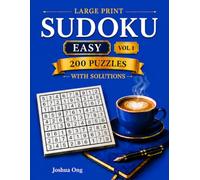 Large Print Easy Sudoku Vol 1: 200 Fun & Easy Large Print Sudoku Puzzles for Adults & Seniors - A Relaxing Brain Game to Boost Memory, Beat Boredom & Enjoy Quality Time