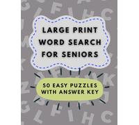Large Print Easy Word Search for Seniors: 50 Simple Puzzles with Answer Key | Big Letters | Brain Games for Adults