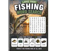 Large Print Fishing Word Search