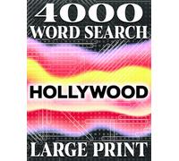 LARGE PRINT, Hollywood Word Search Extravaganza: Puzzle Book for Enthusiasts of Tinseltown Trivia with Solutions: 200 Hollywood-Themed Puzzles with ... | Perfect for Adults, Seniors, and Teens