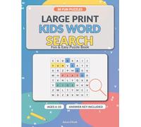Large Print Kids Word Search: 80 Fun & Easy Word Search Puzzles for Ages 6-10