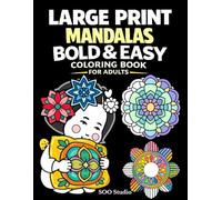 Large Print Mandala Coloring Book for Adults: Bold and Easy Mandalas for Stress Relief | Simple Mandalas for Seniors and Beginners