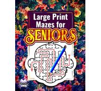 Large Print Mazes for Seniors: Animals Maze Puzzle Book for Elderly Adults with 60 Brain Games for Relaxation and Mental Stimulation