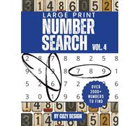 Large Print Number Search Book For Adults: 2000+ Hidden Numbers to Find | Stress-Free Large Print Puzzles for Adults & Seniors