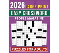 Large Print People Magazine Easy Crossword Puzzles For Adults: Big-font squares and straightforward clueing, visual-comfort layouts for extended, low-strain sessions (Answers Included)