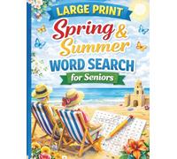 Large Print Spring & Summer Word Search for Seniors: Easy & Relaxing Brain Games with Big Letters for Adults