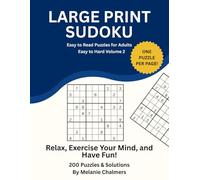 Large Print Sudoku: 200 Easy to Hard Puzzles on Premium Cream Paper: Extra Large Print, Volume 2