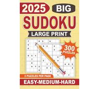 Large Print Sudoku Book for Adults: 300 Large Print Soduko Puzzles from Easy to Hard for Adults with Solutions