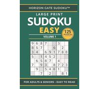 Large Print Sudoku for Adults and Seniors - Easy: Volume 1 | Big Print Puzzle Book with Relaxing Logic Games