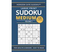 Large Print Sudoku for Adults and Seniors - Medium: Volume 1 | Big Print Puzzle Book with Moderate Brain Challenges